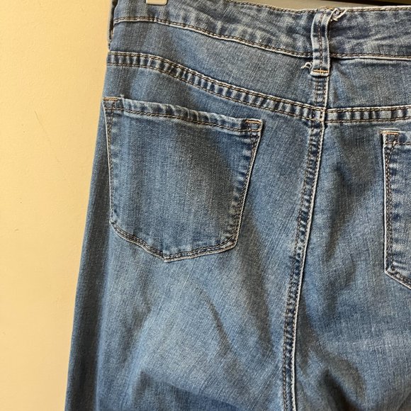 ANNE KLEIN JEANS | Women's Slim Straight Jeans Blue Size 12 - Picture 10 of 12